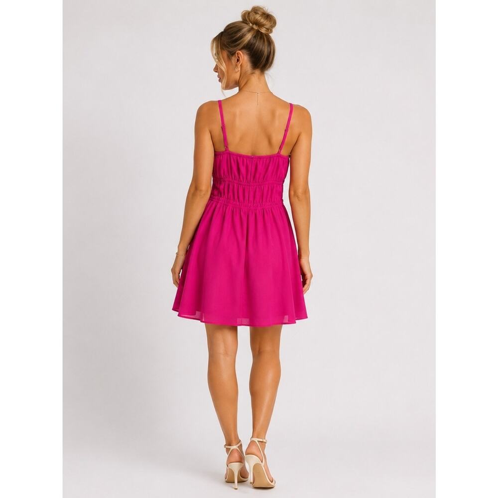 Steve Madden Pink Spaghetti-Strap Mini Dress Size Small - Picture 2 of 6